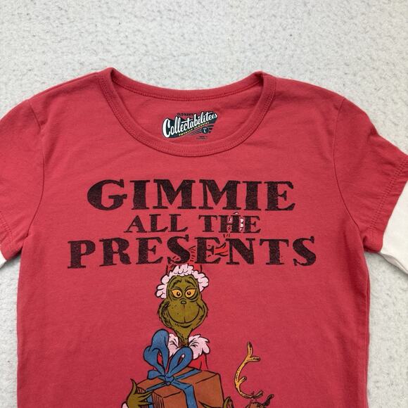 The Grinch Christmas Shirt Girls Large L Red Old Navy Collectabilitees Holiday - Picture 3 of 12